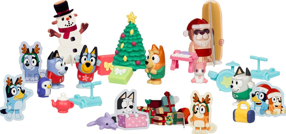 Bluey adventskalender minifiguren