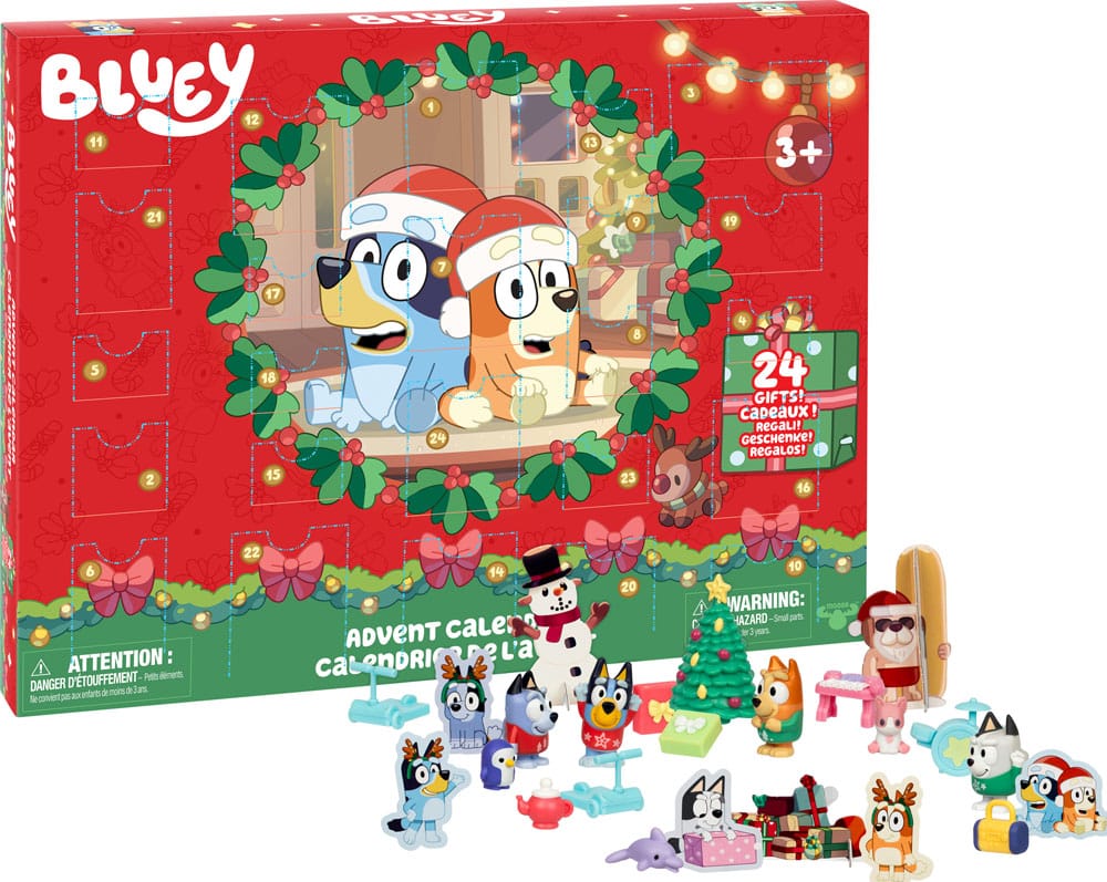 Bluey adventskalender minifiguren