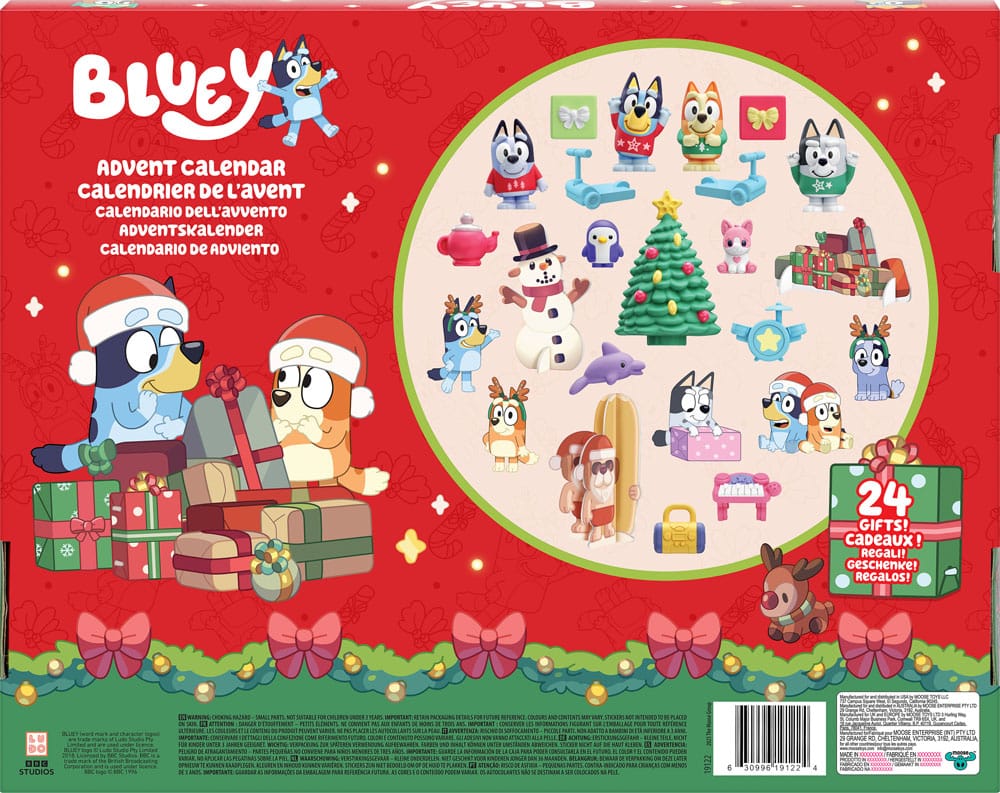 Bluey adventskalender minifiguren