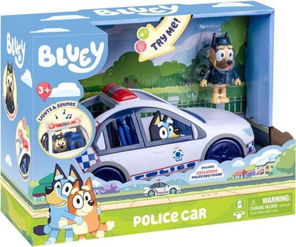 Bluey voertuig politieauto