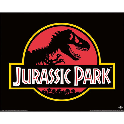 Jurassic Park miniposter (klassiek logo) 40 x 50 cm