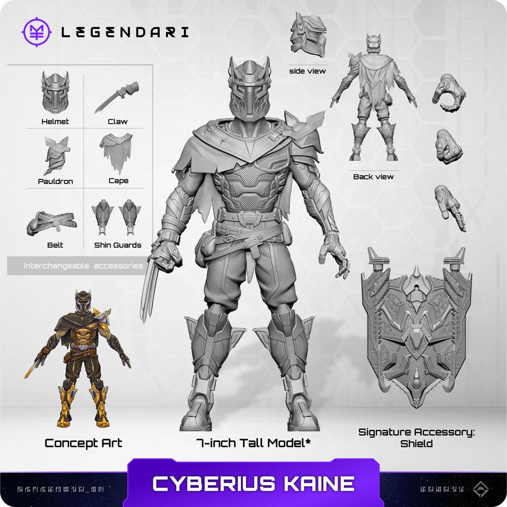 Legendari ActionFigur 1/10 Cyberius Kaine 18 cm