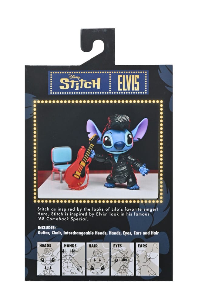 Lilo & Stitch Actiefiguur Ultieme Zanger Elvis Stitch 7 cm