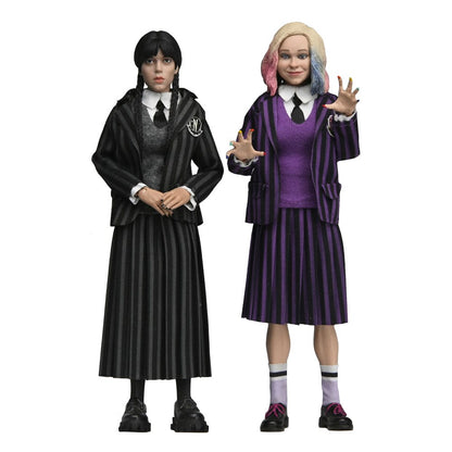 Woensdag-actiefiguren 2-pack Wednesday Addams (Nevermore Uniform) en Enid 20 cm
