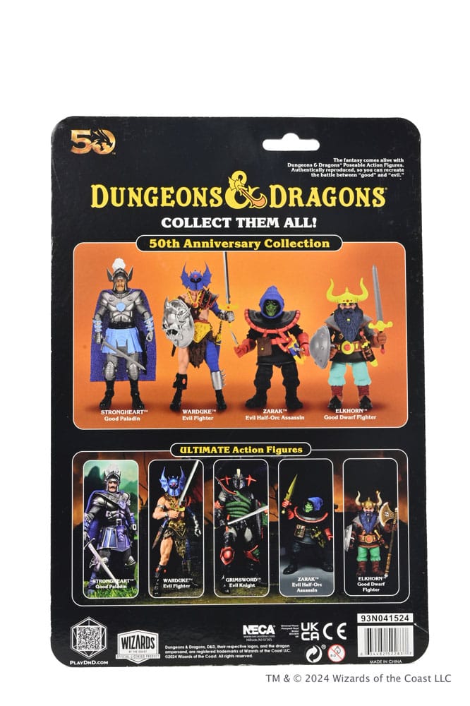 Dungeons and Dragons Scale Action Figuur 50 -jarig jubileum Zarak op blisterkaart 18 cm