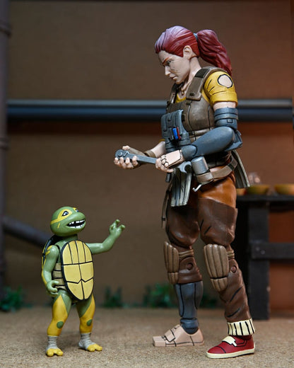 Teenage Mutant Ninja Turtles (The Last Ronin The Lost Years) Actiefiguur Grammy April met Baby Yi & Moja 18 cm