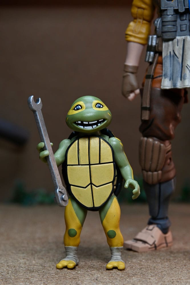Teenage Mutant Ninja Turtles (The Last Ronin The Lost Years) Actiefiguur Grammy April met Baby Yi & Moja 18 cm