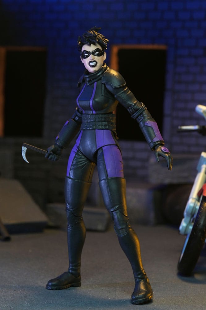 Teenage Mutant Ninja Turtles (The Last Ronin The Lost Years) Actiefiguur Casey Marie met Last Ronin Motorcycle 18 cm