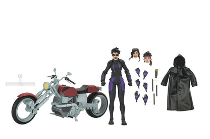 Teenage Mutant Ninja Turtles (The Last Ronin The Lost Years) Actiefiguur Casey Marie met Last Ronin Motorcycle 18 cm