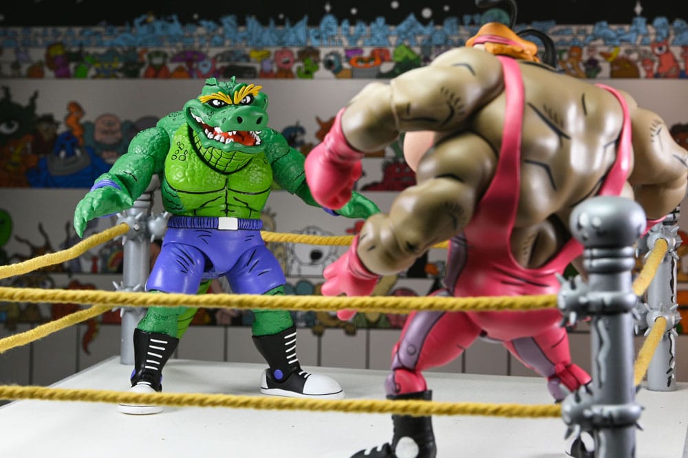 Teenage Mutant Ninja Turtles (Archie Comics) Actie Figuur Stomp Wrestling Leatherhead 18 cm