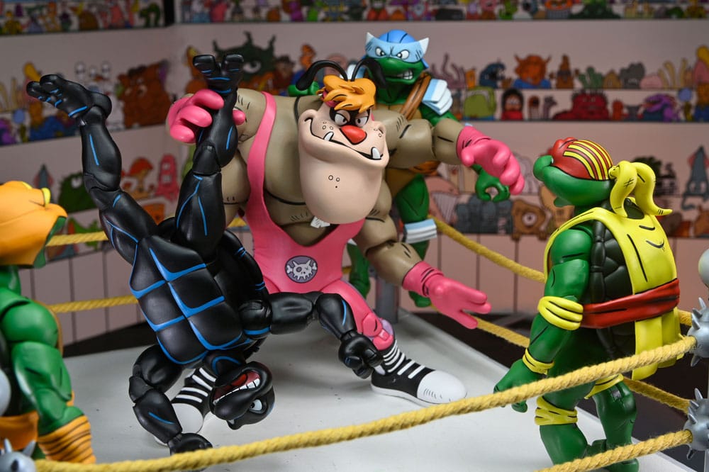 Teenage Mutant Ninja Turtles (Archie Comics) Actie Figures 4-Pack Stomp Wrestling Turtles 18 cm