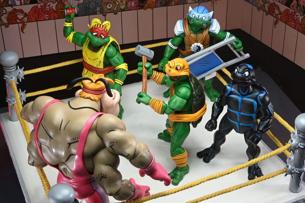 Teenage Mutant Ninja Turtles (Archie Comics) Actie Figures 4-Pack Stomp Wrestling Turtles 18 cm