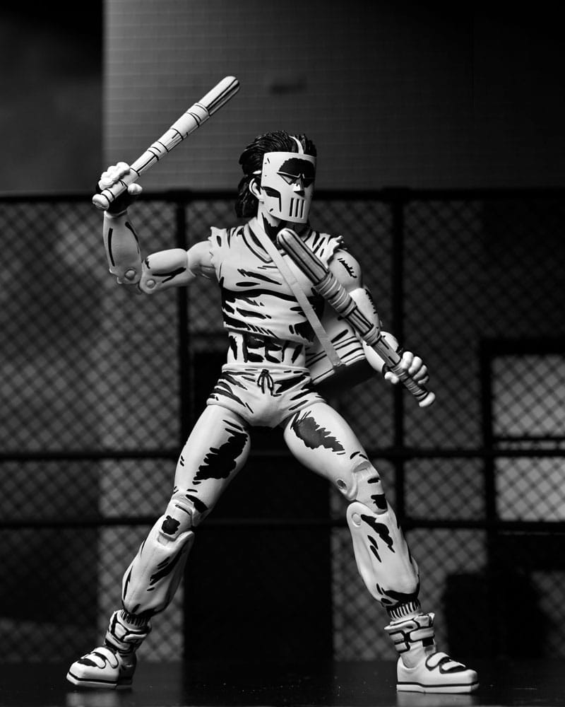Teenage Mutant Ninja Turtles Actiefiguur Casey Jones Zwart & Wit 18 cm