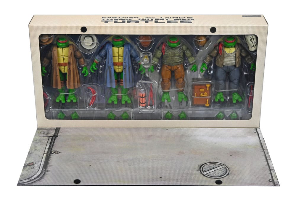 Teenage Mutant Ninja Turtles Actiefiguur 4 Pack Gangster Turtles 18 cm