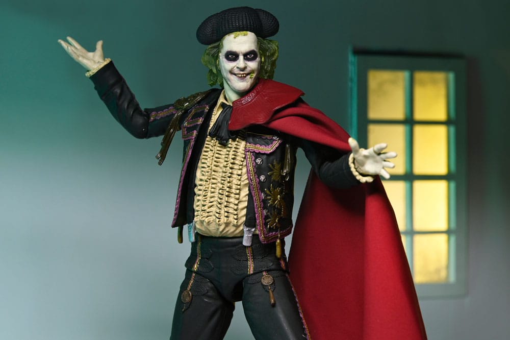 Beetlejuice Beetlejuice actiefiguren, 2 stuks, ultieme "Matador" Beetlejuice en zandworm 18 cm