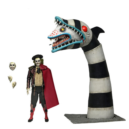 Beetlejuice Beetlejuice actiefiguren, 2 stuks, ultieme "Matador" Beetlejuice en zandworm 18 cm