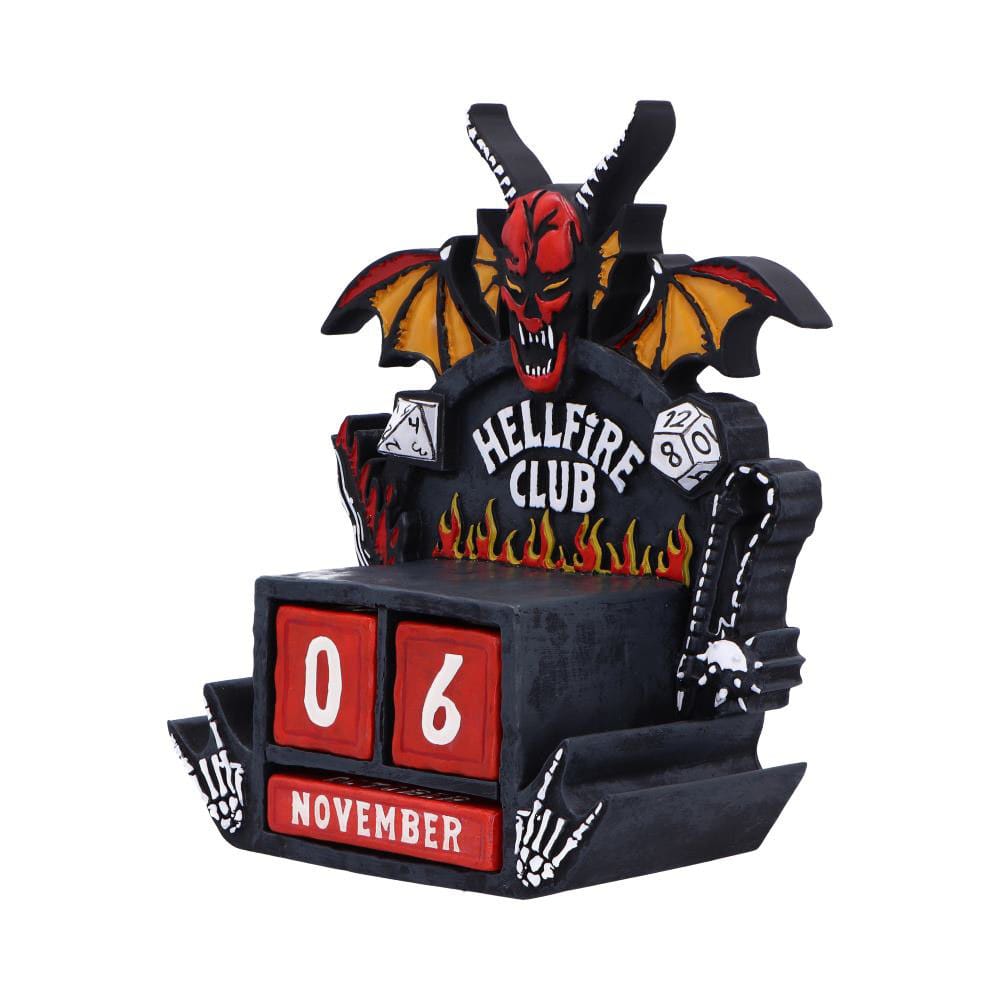 Stranger Things eeuwigdurende kalender Hellfire Club 15 cm