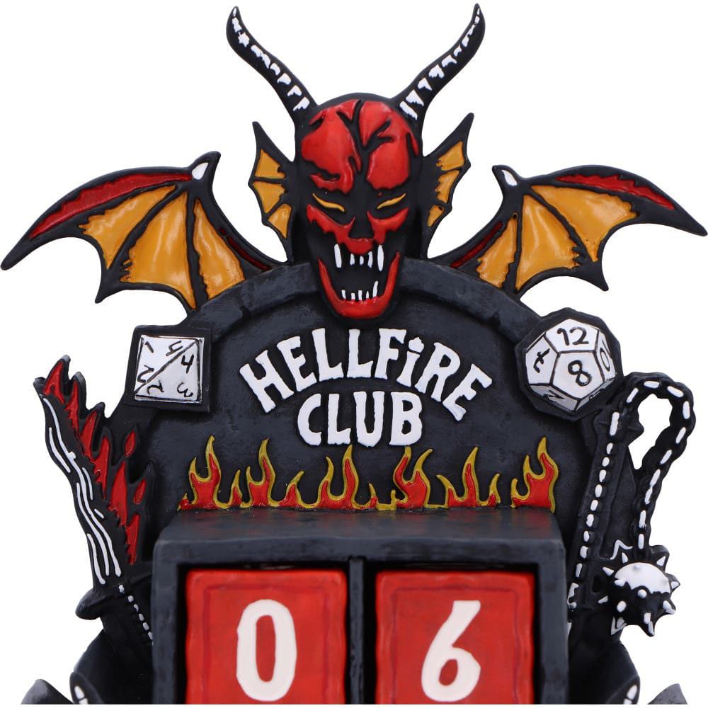 Stranger Things eeuwigdurende kalender Hellfire Club 15 cm
