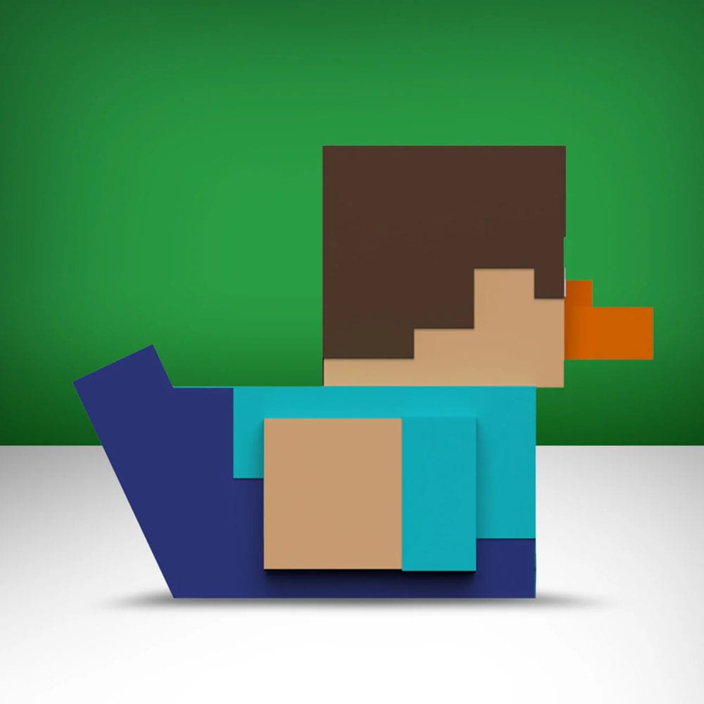 Minecraft Tubbz PVC Figuur Steve 1e editie 10 cm