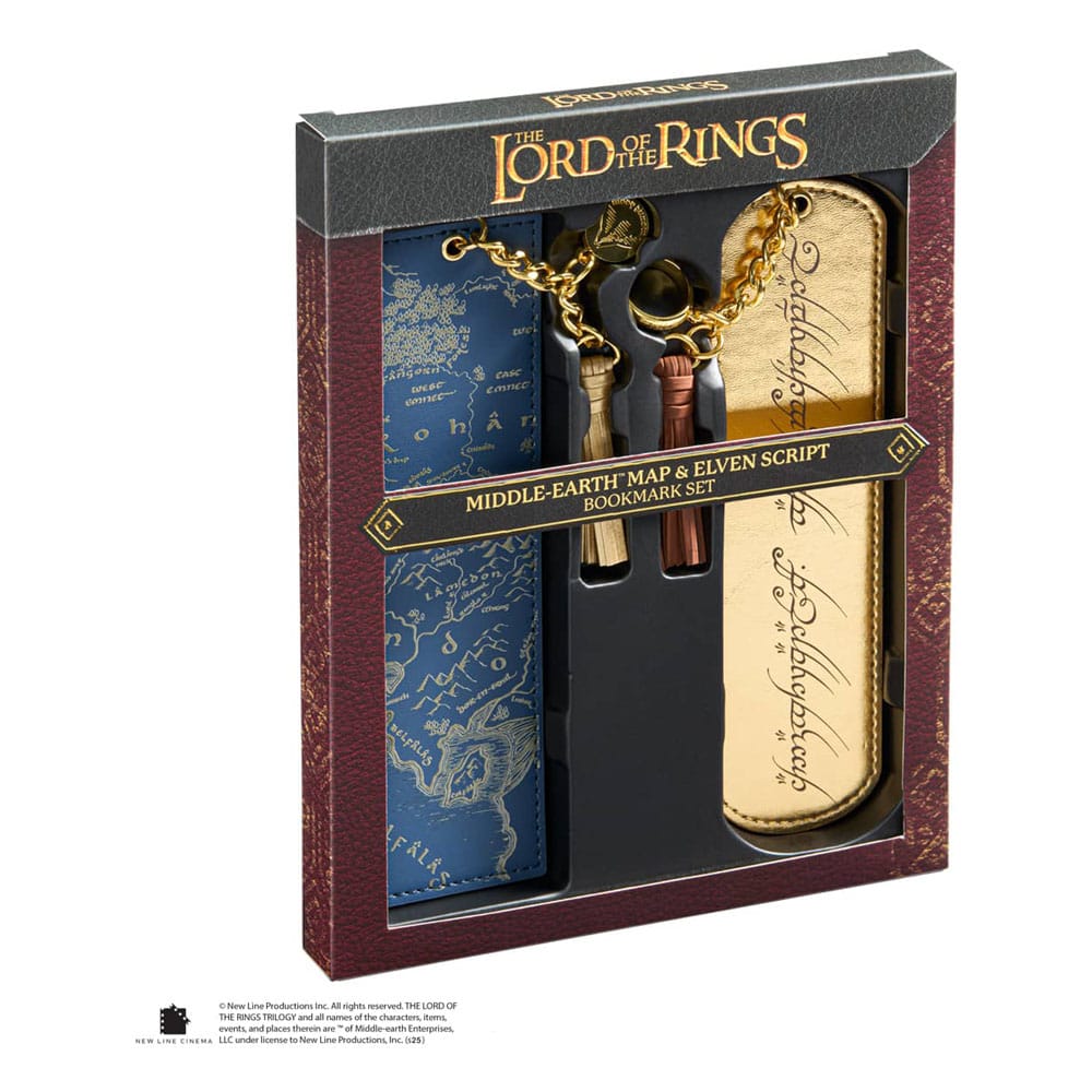 The Lord of the Rings-bladwijzers, 2-pack Middle Earth en Elven-script