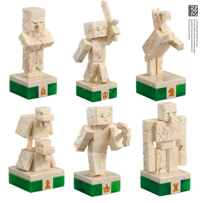 Minecraft schaken Set Overworld Heroes versus vijandige mobs
