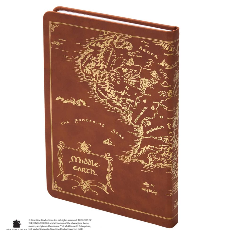 The Lord of the Rings Journal Kaart van Midden-Aarde 240 pagina's