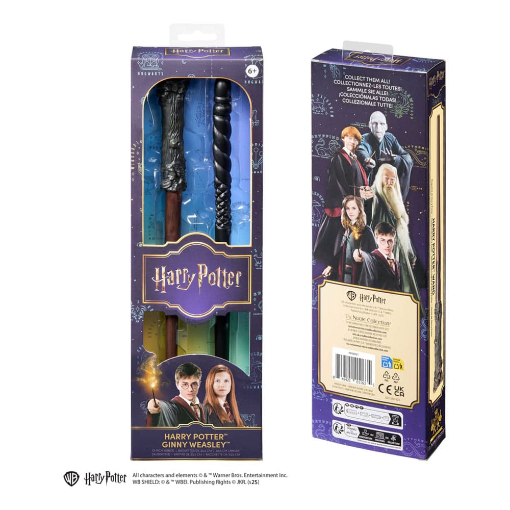Harry Potter Twin-Pack Role Play Wands Harry Potter & Ginny Weasley 30 cm