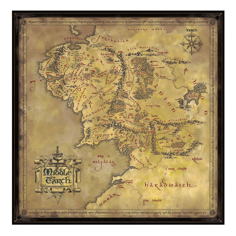 Lord of the Rings Jigsaw Puzzle Middle Earth (1000 stuks)