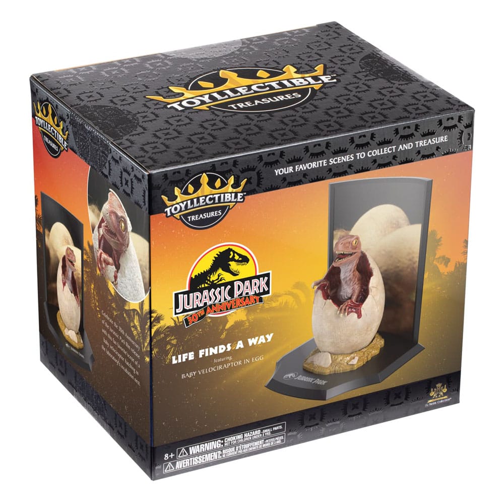 Jurassic Park Toyllectible Treasure Standue Raptor Egg Life vindt een manier van 12 cm