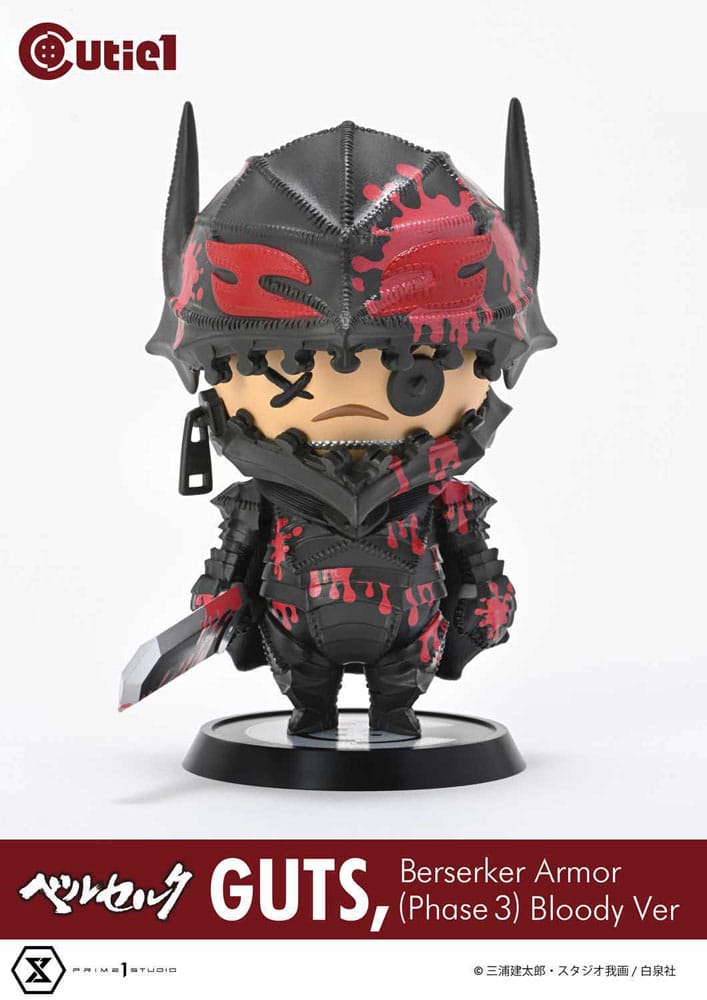 Berserk Cutie1 PVC Figuur Guts berserker pantser (fase 3) Bloody ver. 12 cm