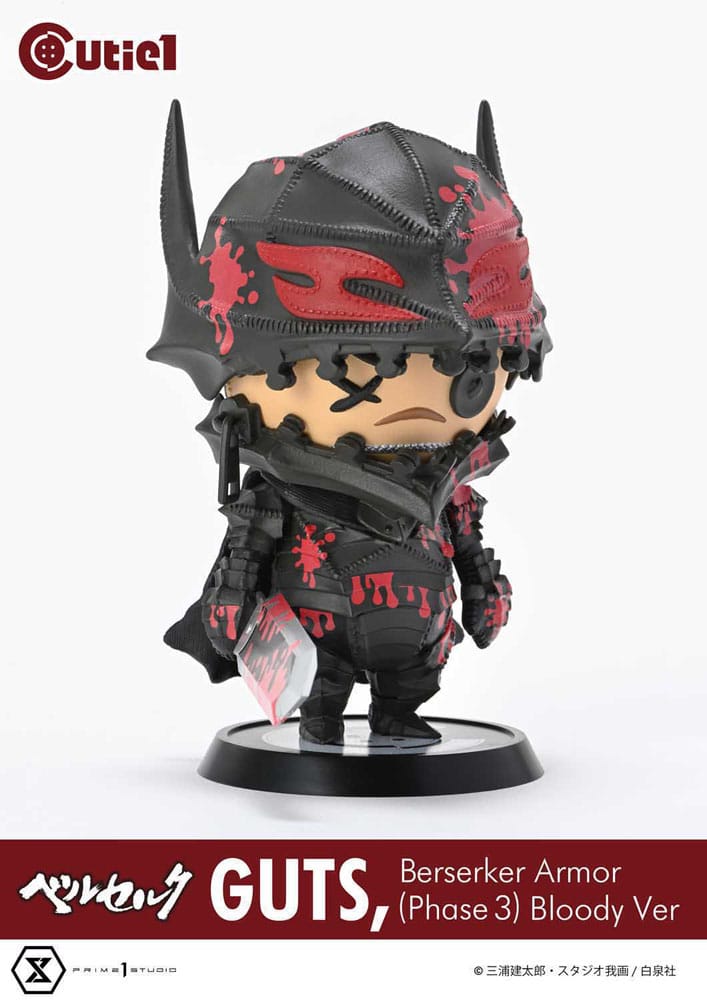 Berserk Cutie1 PVC Figuur Guts berserker pantser (fase 3) Bloody ver. 12 cm
