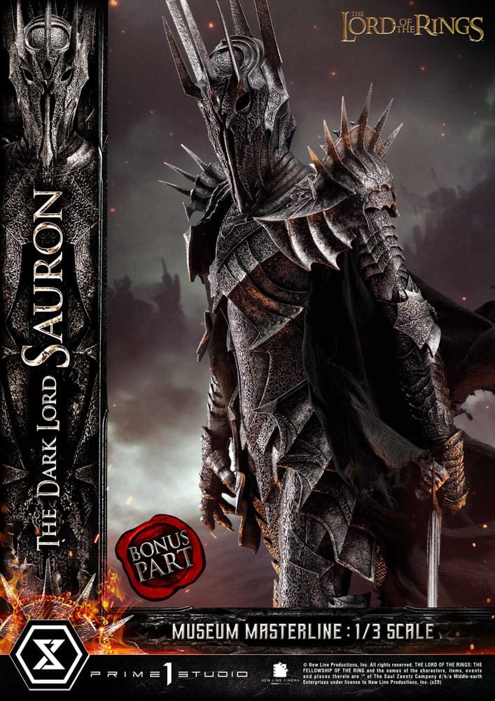 Lord of the Rings Museum Masterline Series Standbeeld 1/3 The Dark Lord Sauron Bonusversie 117 cm