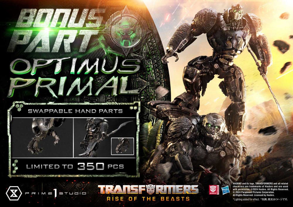 Transformers: Rise of the Beasts Museum Masterline Standue Optimus Primal Ultimate Bonus versie 72 cm