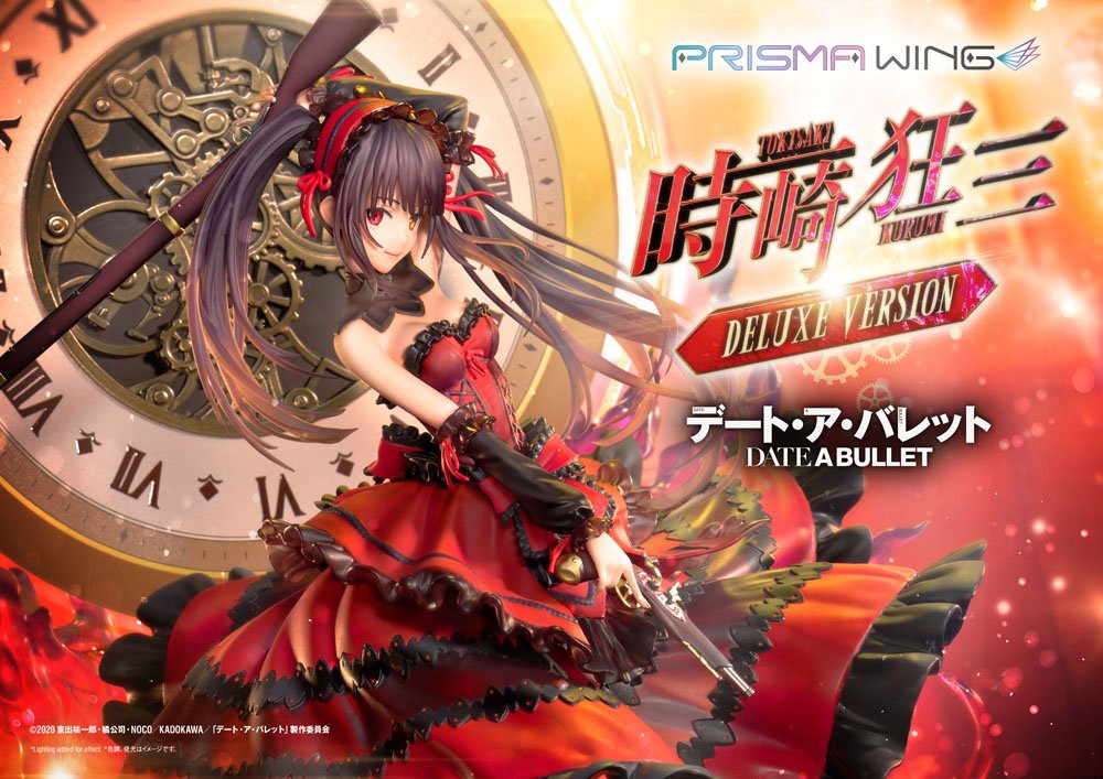 Datum een ​​live fragment: datum een ​​Bullet Prisma Wing PVC -standbeeld 1/7 Kurumi Tokisaki Deluxe versie 37 cm