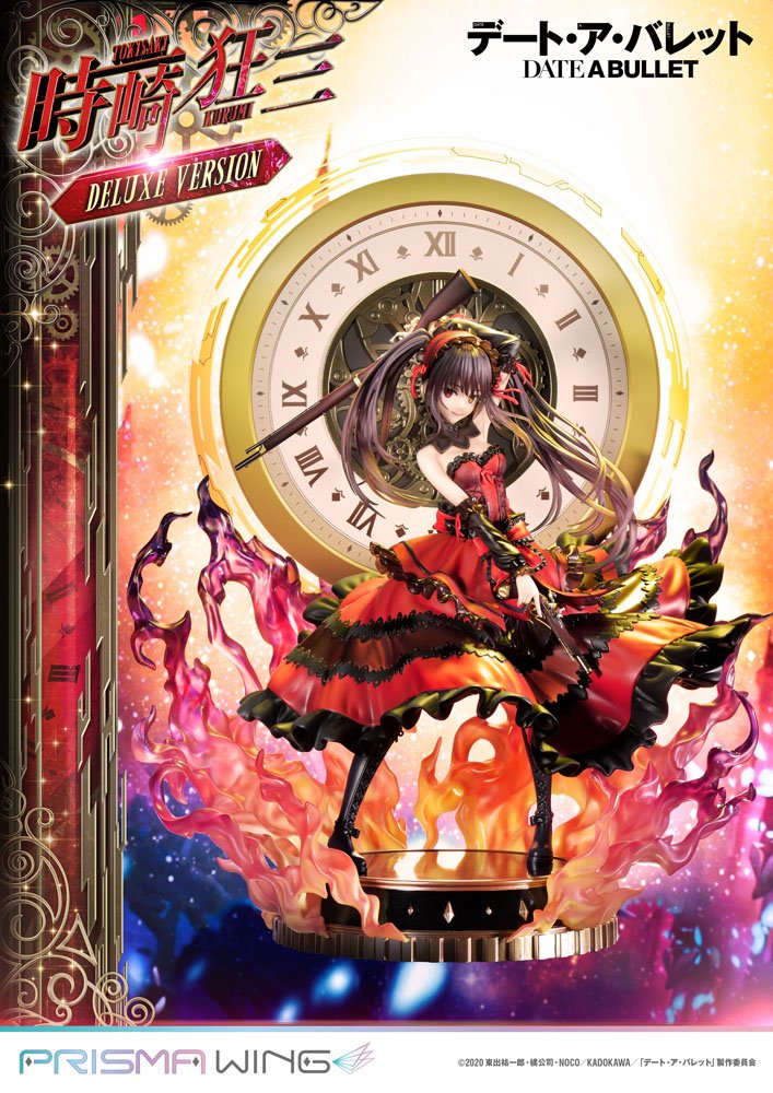 Datum een ​​live fragment: datum een ​​Bullet Prisma Wing PVC -standbeeld 1/7 Kurumi Tokisaki Deluxe versie 37 cm