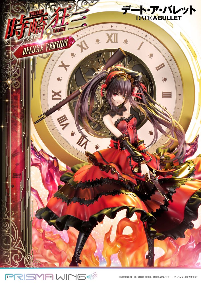 Datum een ​​live fragment: datum een ​​Bullet Prisma Wing PVC -standbeeld 1/7 Kurumi Tokisaki Deluxe versie 37 cm
