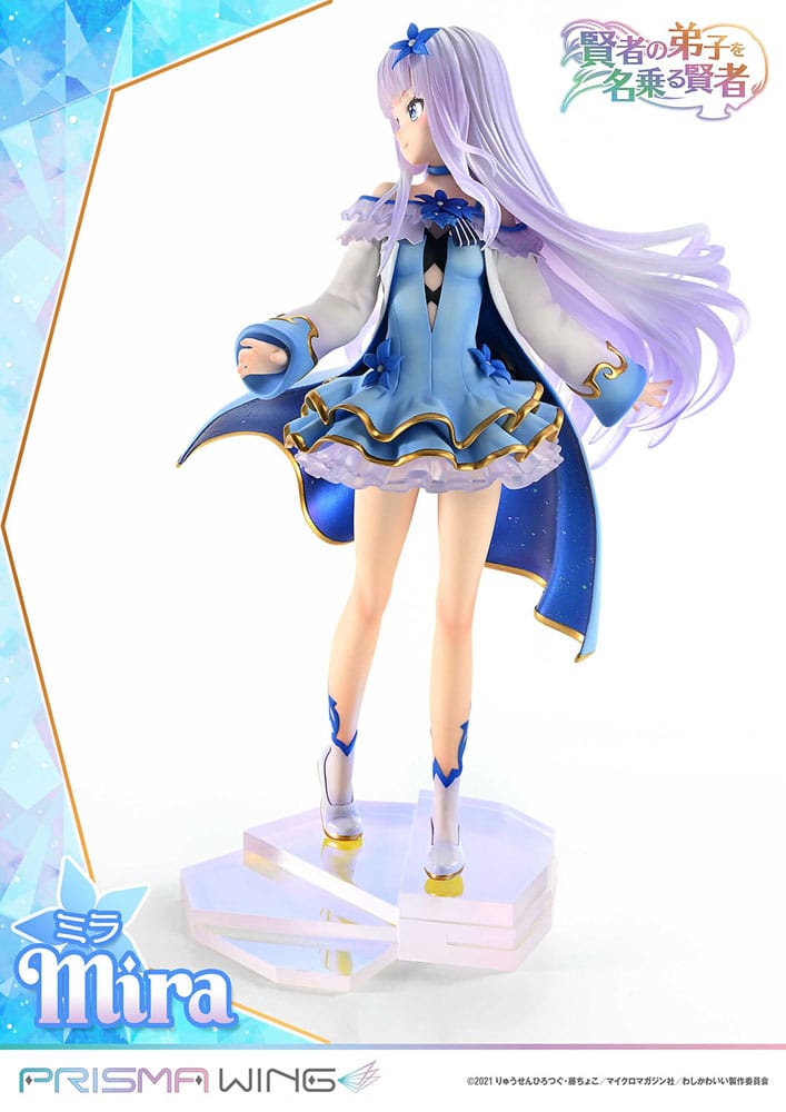 Ze beweerde zichzelf leerling van de wijze man prisma vleugel PVC standbeeld 1/7 Mira 25 cm