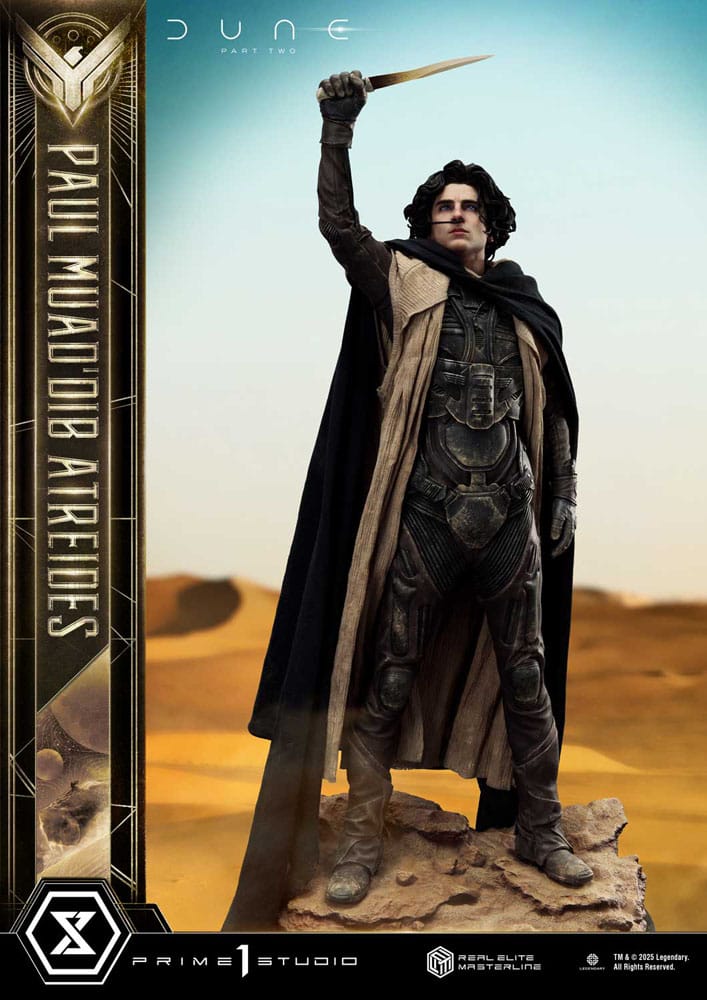 Dune: Deel twee Real Elite Masterline Series Standbeeld 1/3 Paul Atreides Ultieme bonusversie 90 cm