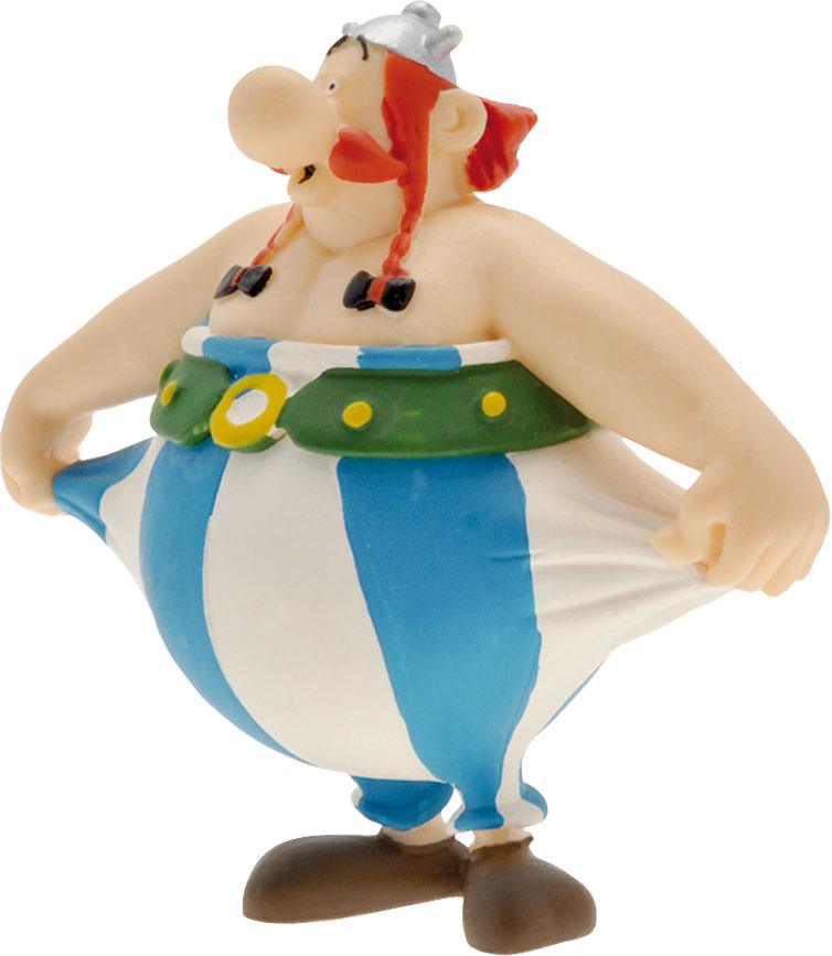 Asterix figuur obelix vasthouden zijn broek 8 cm