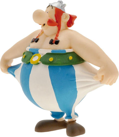 Asterix figuur obelix vasthouden zijn broek 8 cm