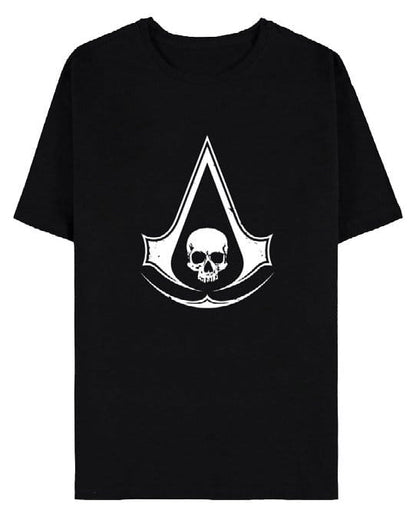 Assassin's Creed T-shirt zwarte vlag opnieuw gesynchroniseerde schedel