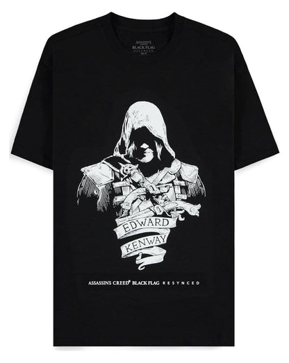 Assassin's Creed T-shirt zwarte vlag opnieuw gesynchroniseerd Edward Kenway