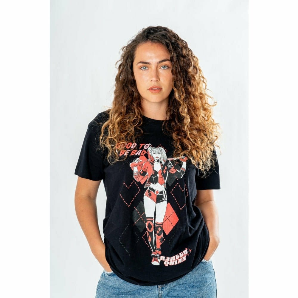 DC Comics T-shirt Harley Quinn moet slecht zijn
