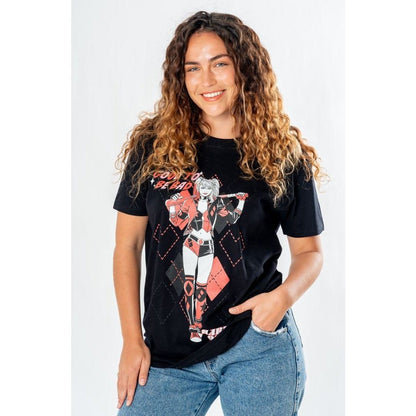 DC Comics T-shirt Harley Quinn moet slecht zijn