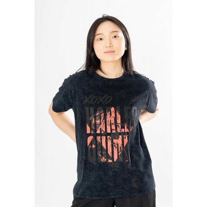 DC Comics T-shirt Harley Quinn Acid Wash Xoxo