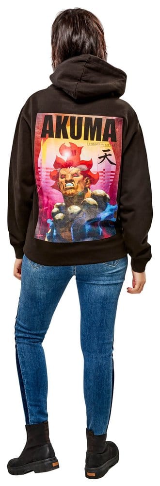 Street Fighter-sweater met capuchon Akuma Reverse
