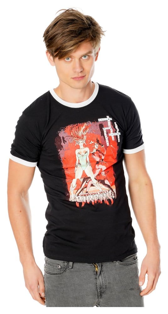 Gotham City Sirens T-shirt kruiswoordraadsel zwarte bel