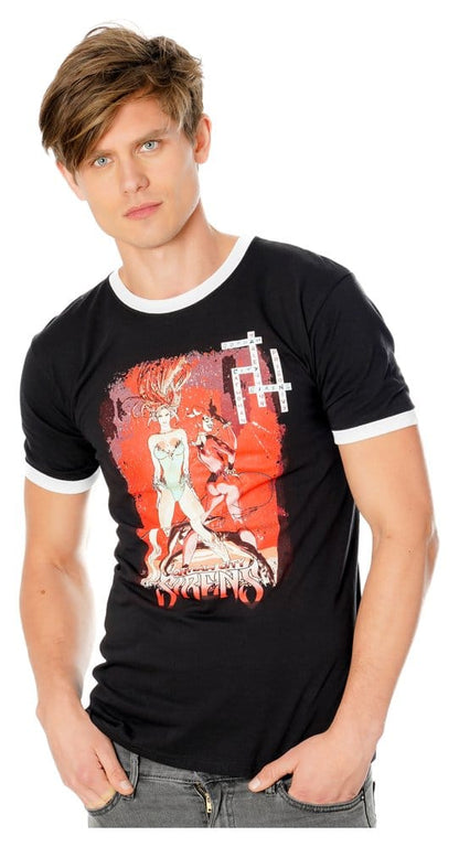 Gotham City Sirens T-shirt kruiswoordraadsel zwarte bel