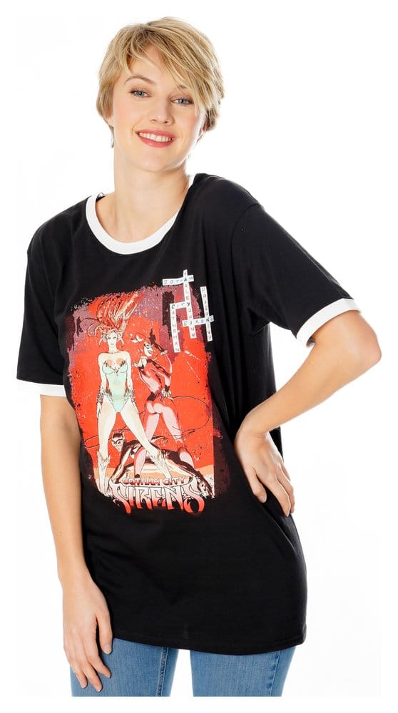 Gotham City Sirens T-shirt kruiswoordraadsel zwarte bel