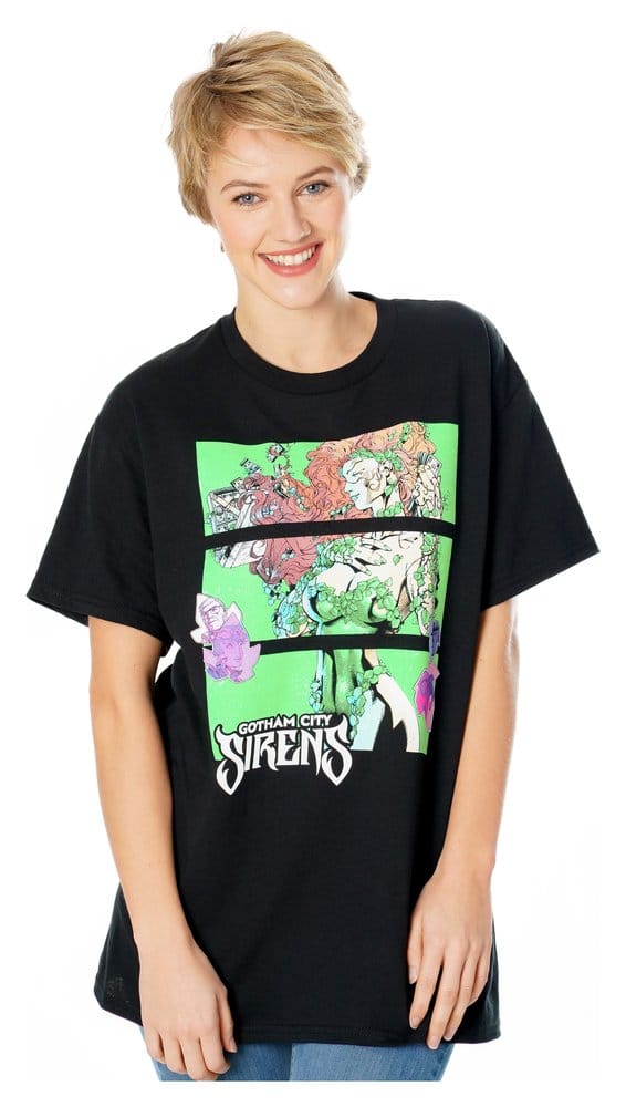 Gotham City Sirens T-shirt Poison Ivy Sirens Cash Zwart